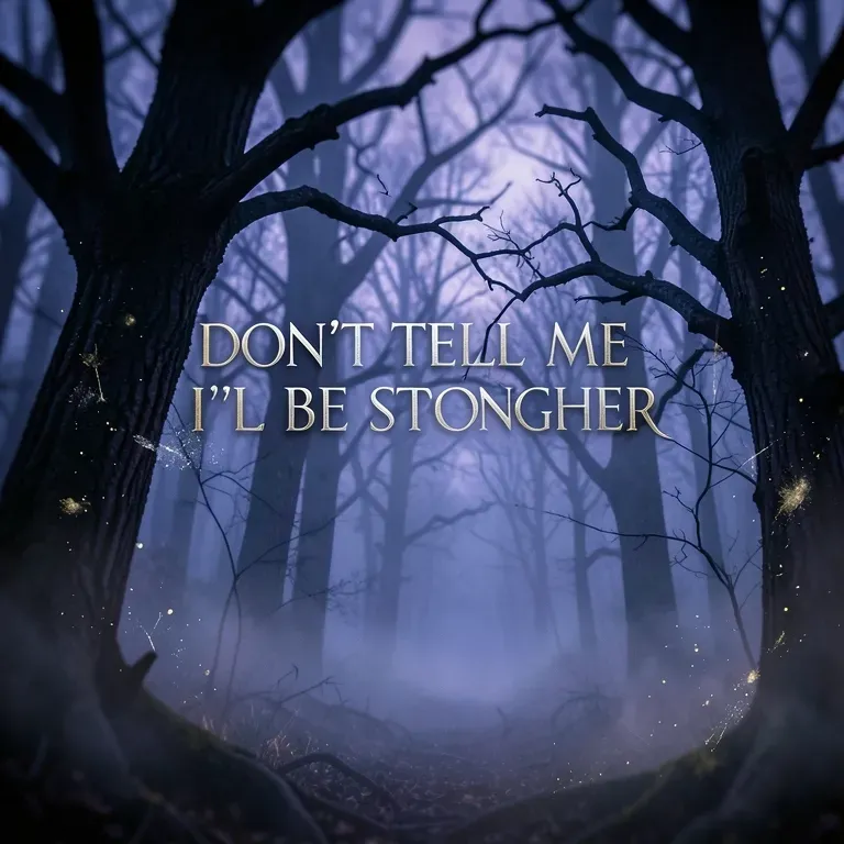 Don’t tell me I’ll be stronger
