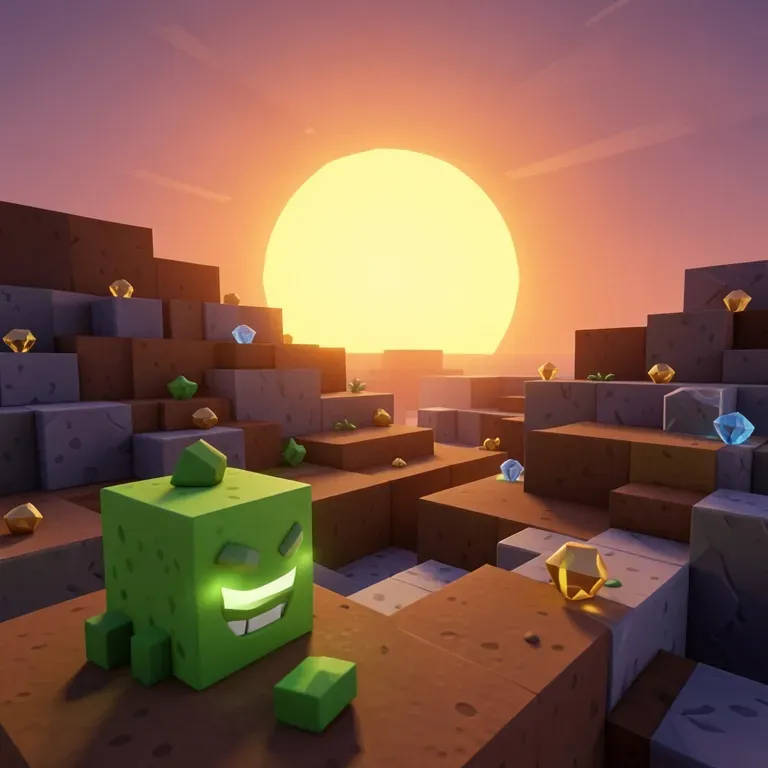 Minecraft diamond land