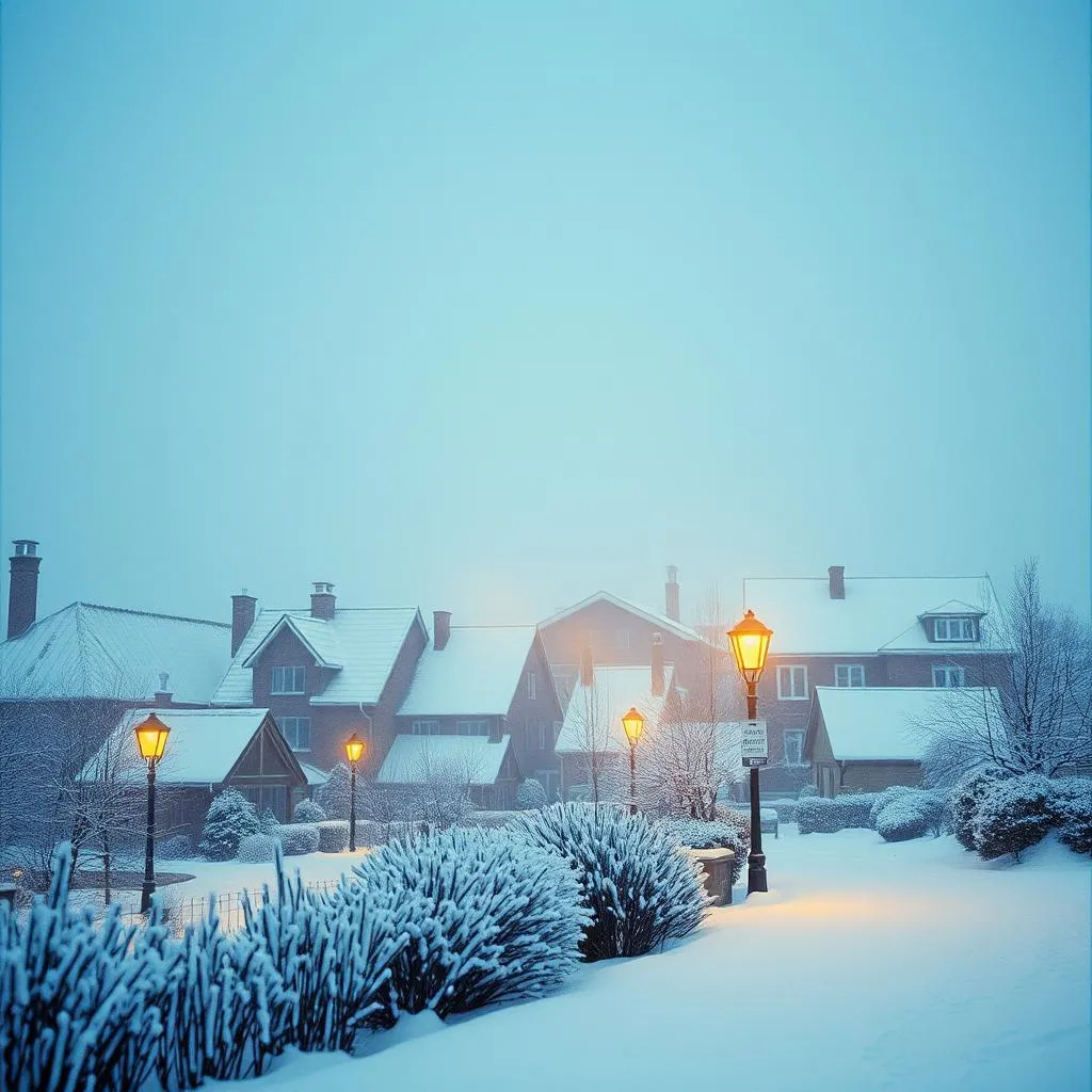 First Snowfall in Our Town