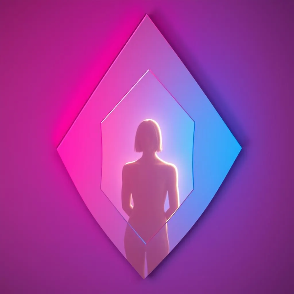 In the mirror i see