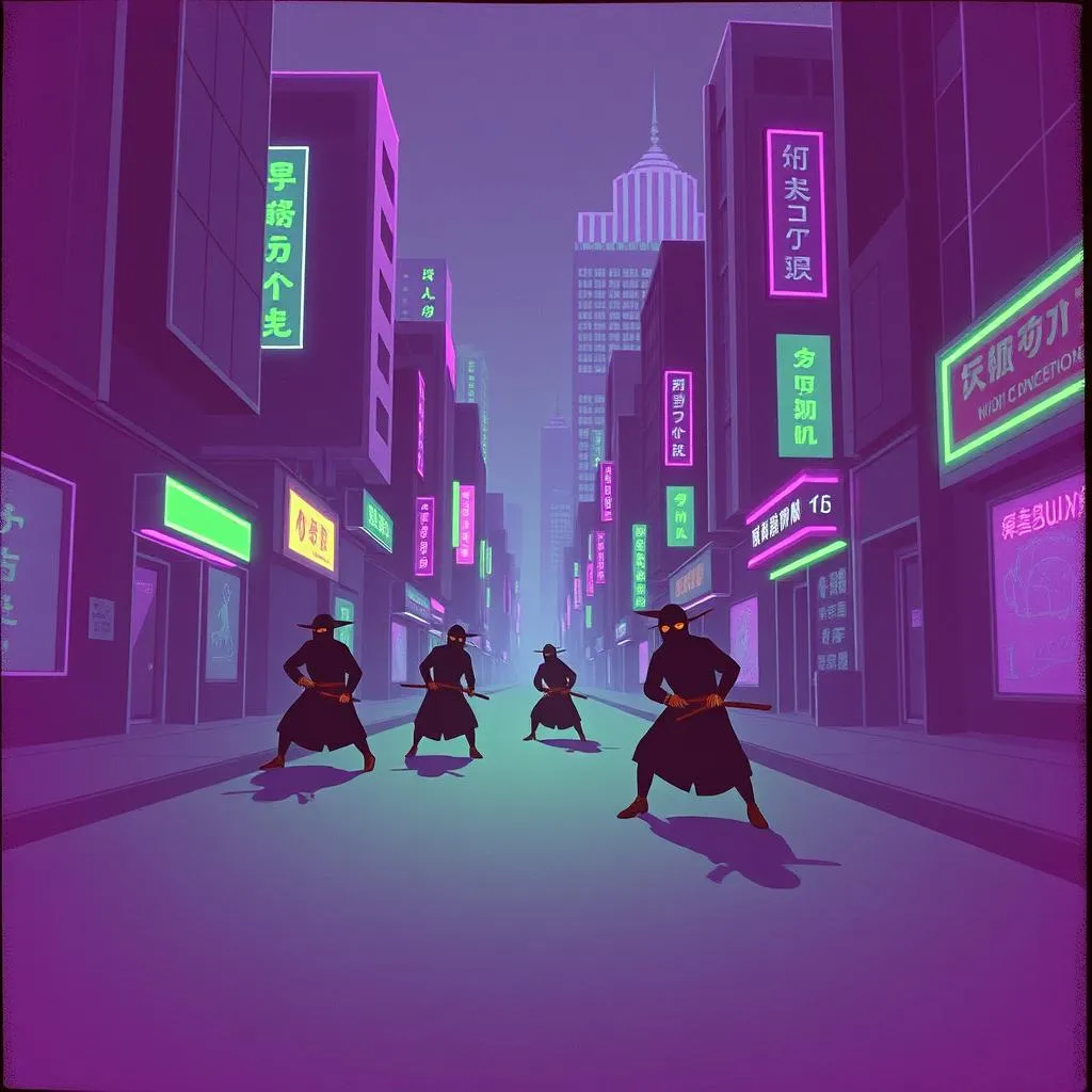 Ninjas after me.