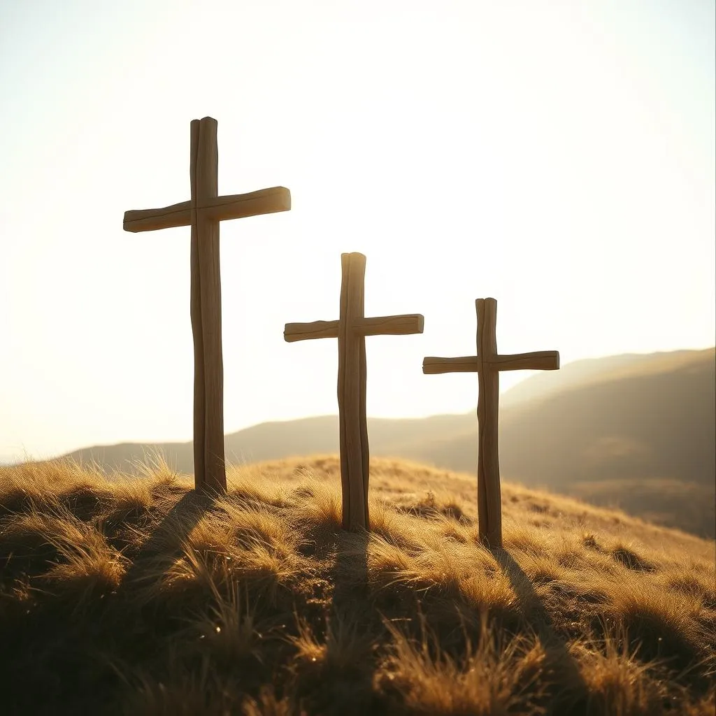 Three Lone Crosses