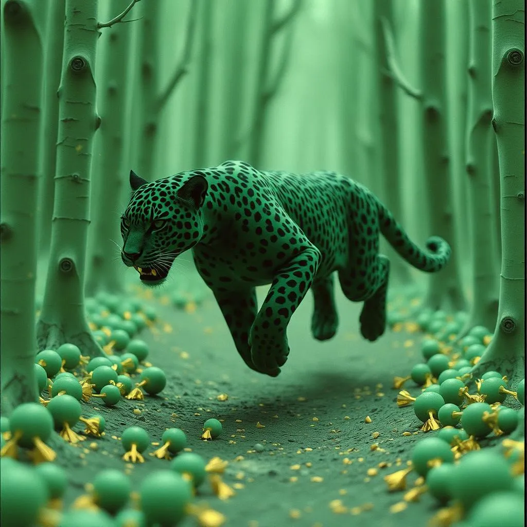 Jolly green cat.