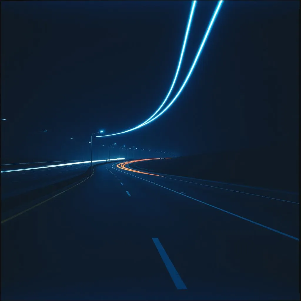 Night Drive Reflections