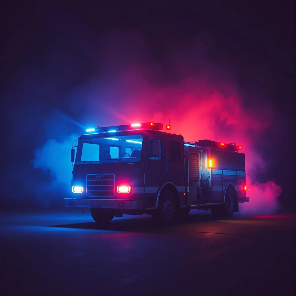 Blue Lights in the Night