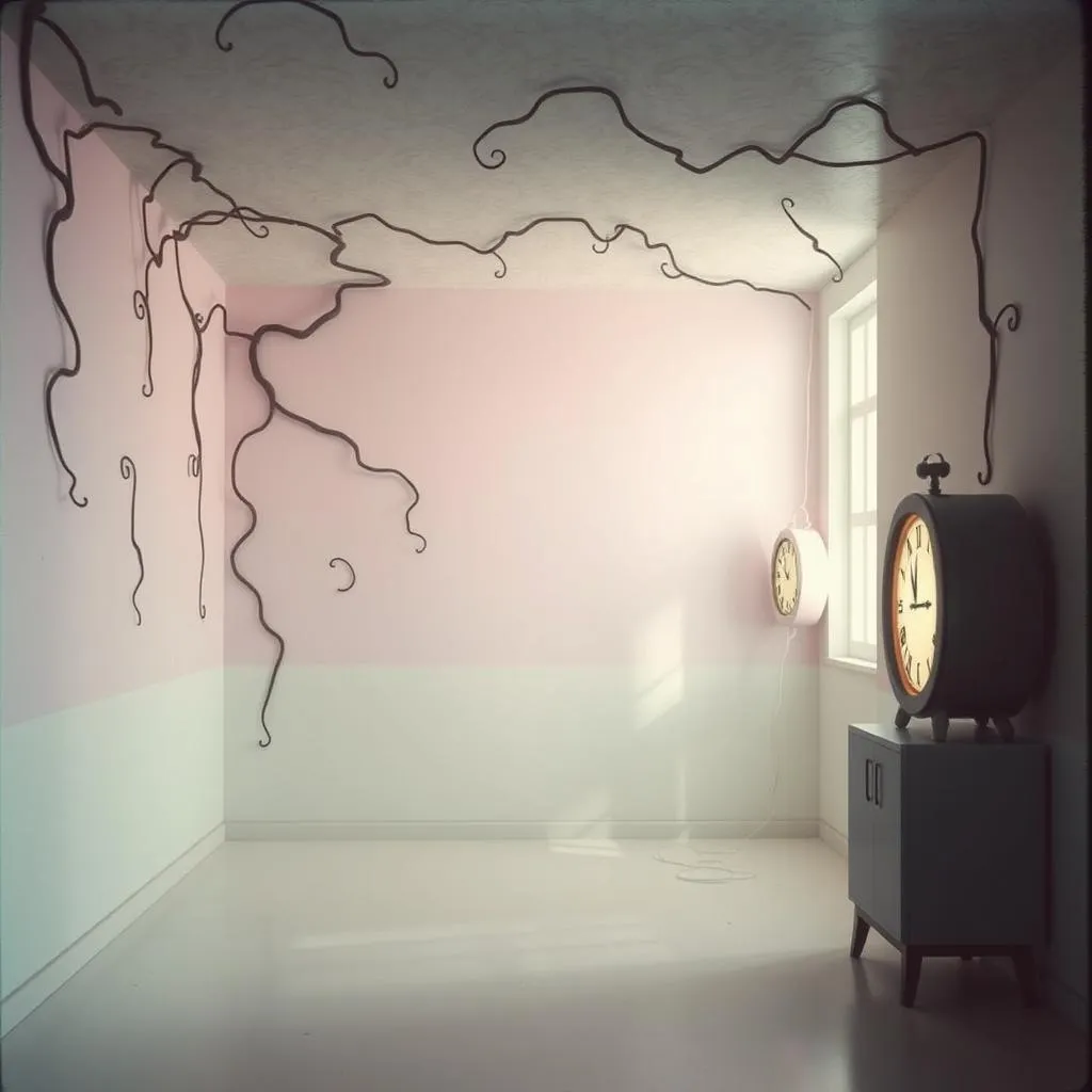 Between the walls