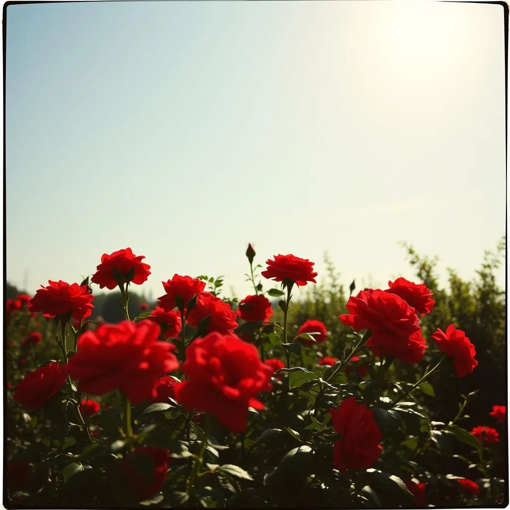 Jardinero de rosas Rojas