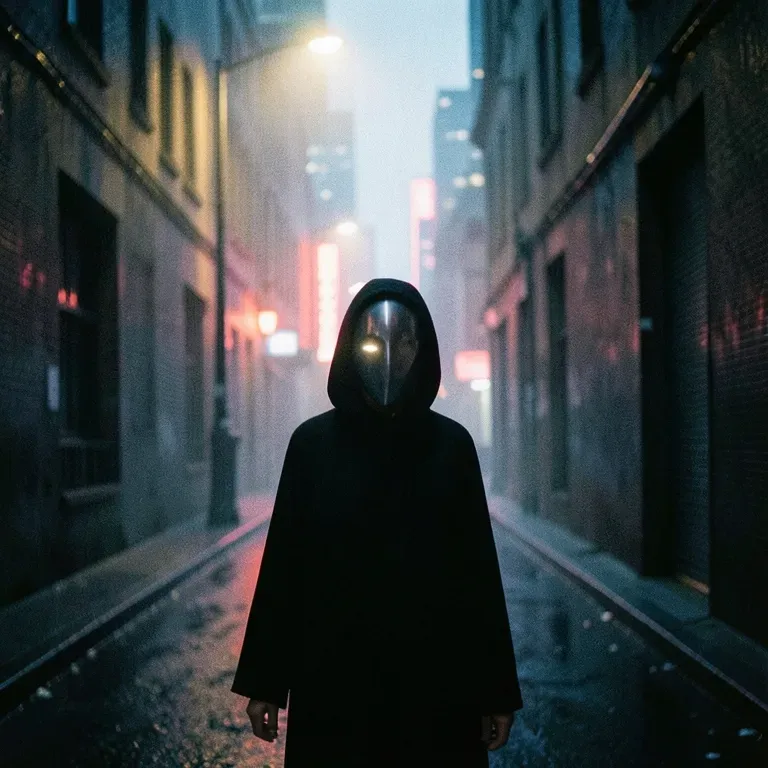 Mask on, no face