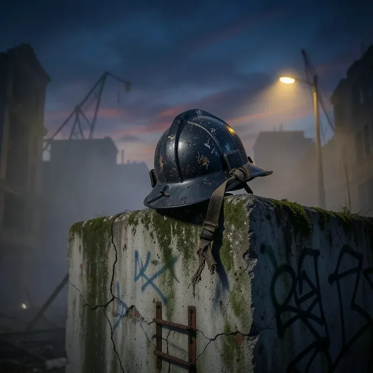 Casque Dans Les Flammes