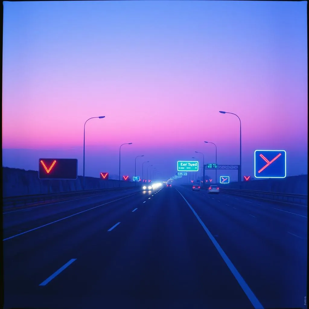 Flyin' down the highway waY