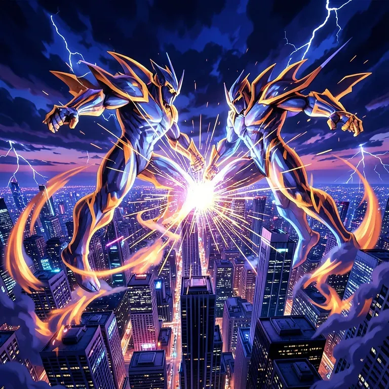 Heroes Clash in the Sky