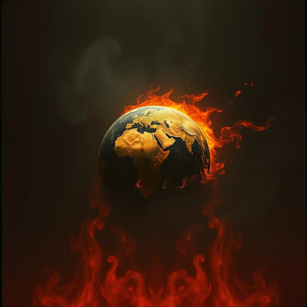 Earth in flames