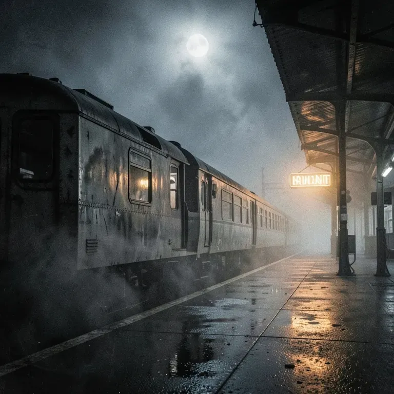 The first impression on a midnight train