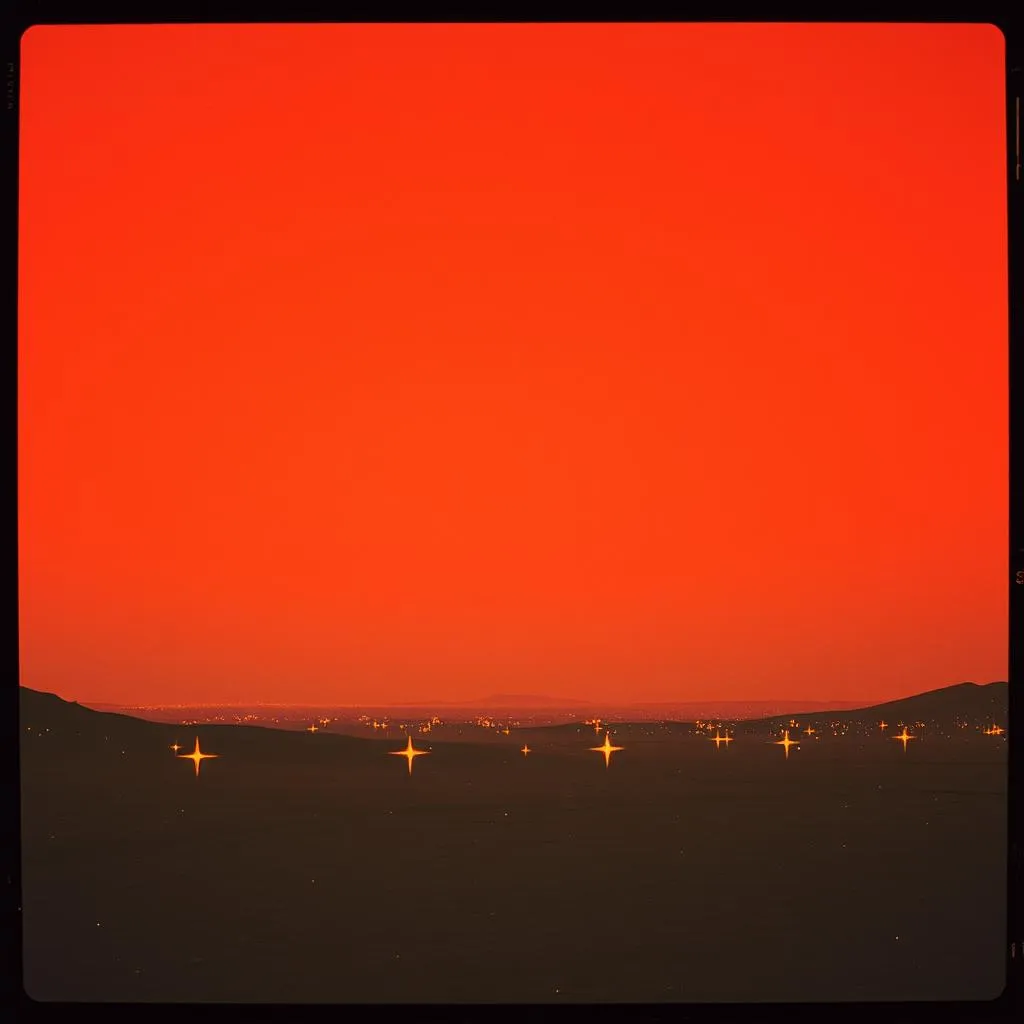 Crimson sky