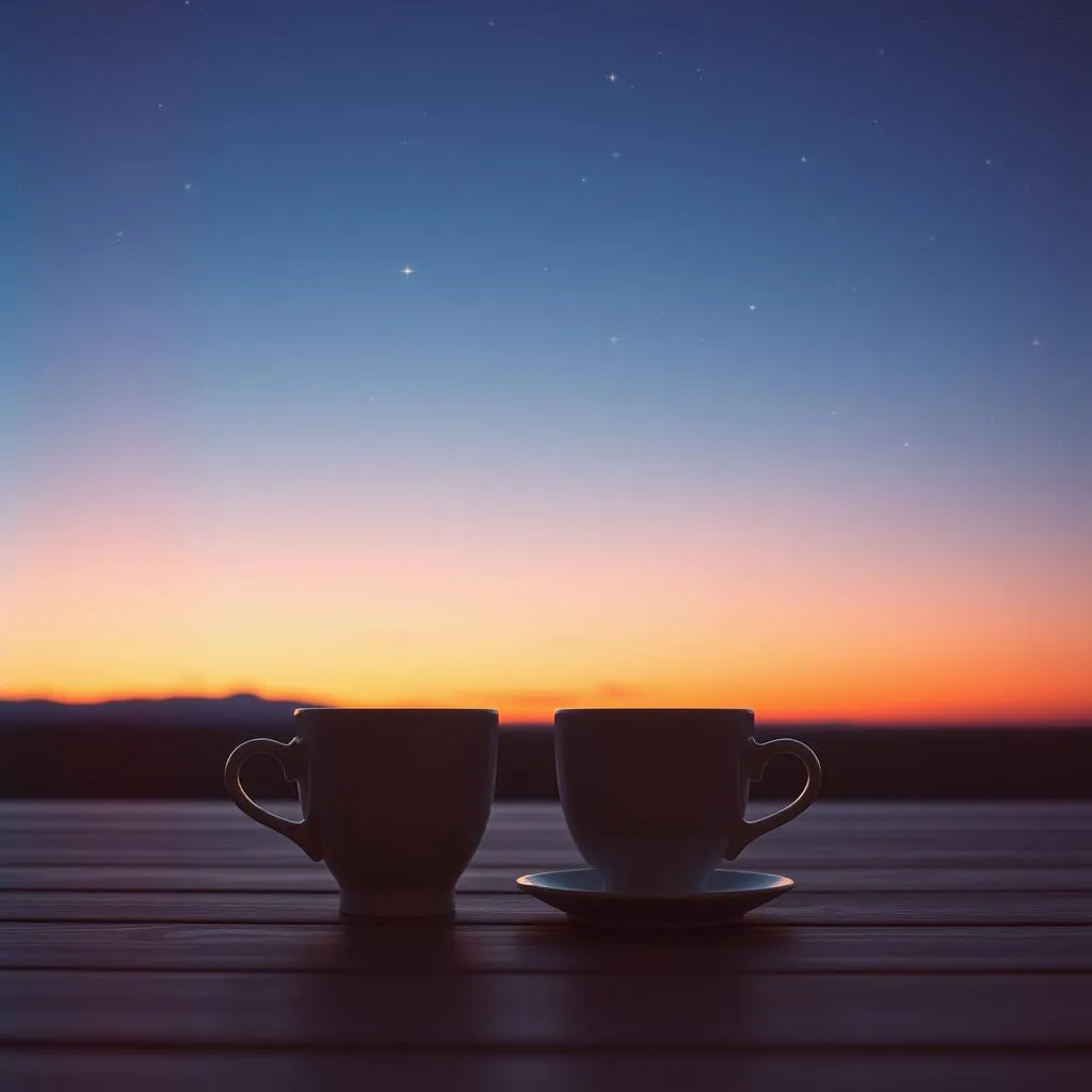 Kaffee unter Sternen
