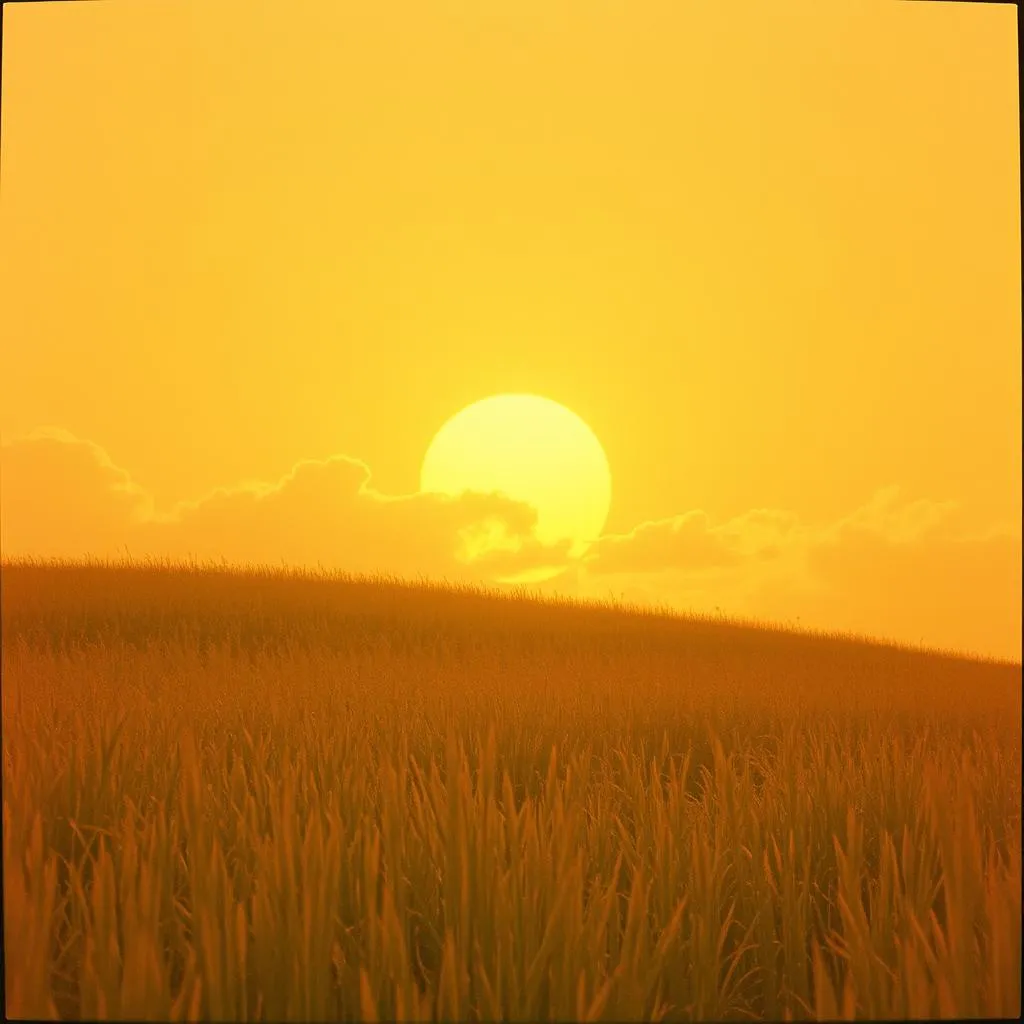 El sol está muy caliente