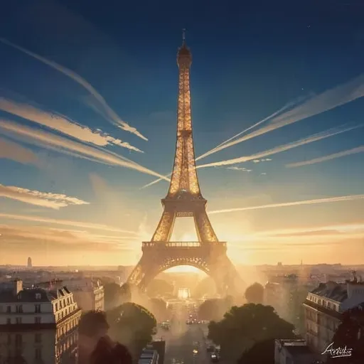 Sky blue benz and Paris call