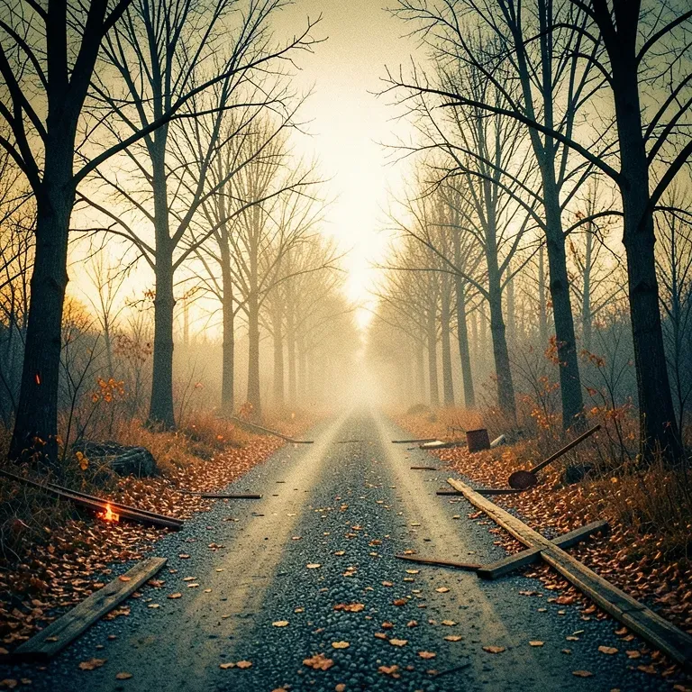 Dusty Graveled Road