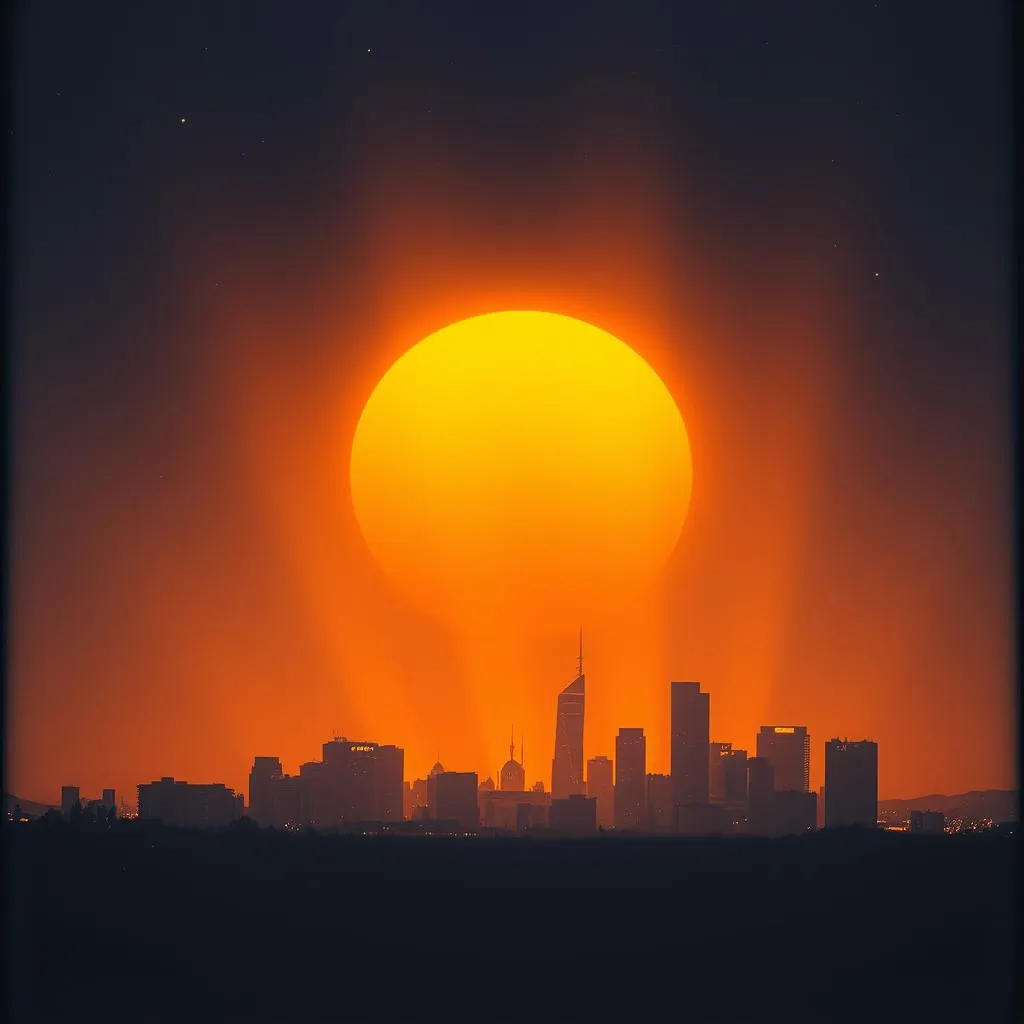 Sonnenstrahlen in der Nacht