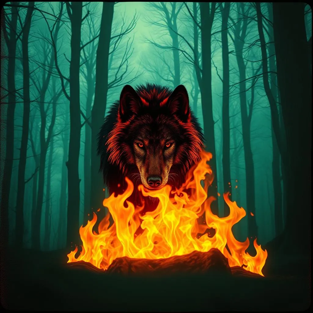 Flammenwolf