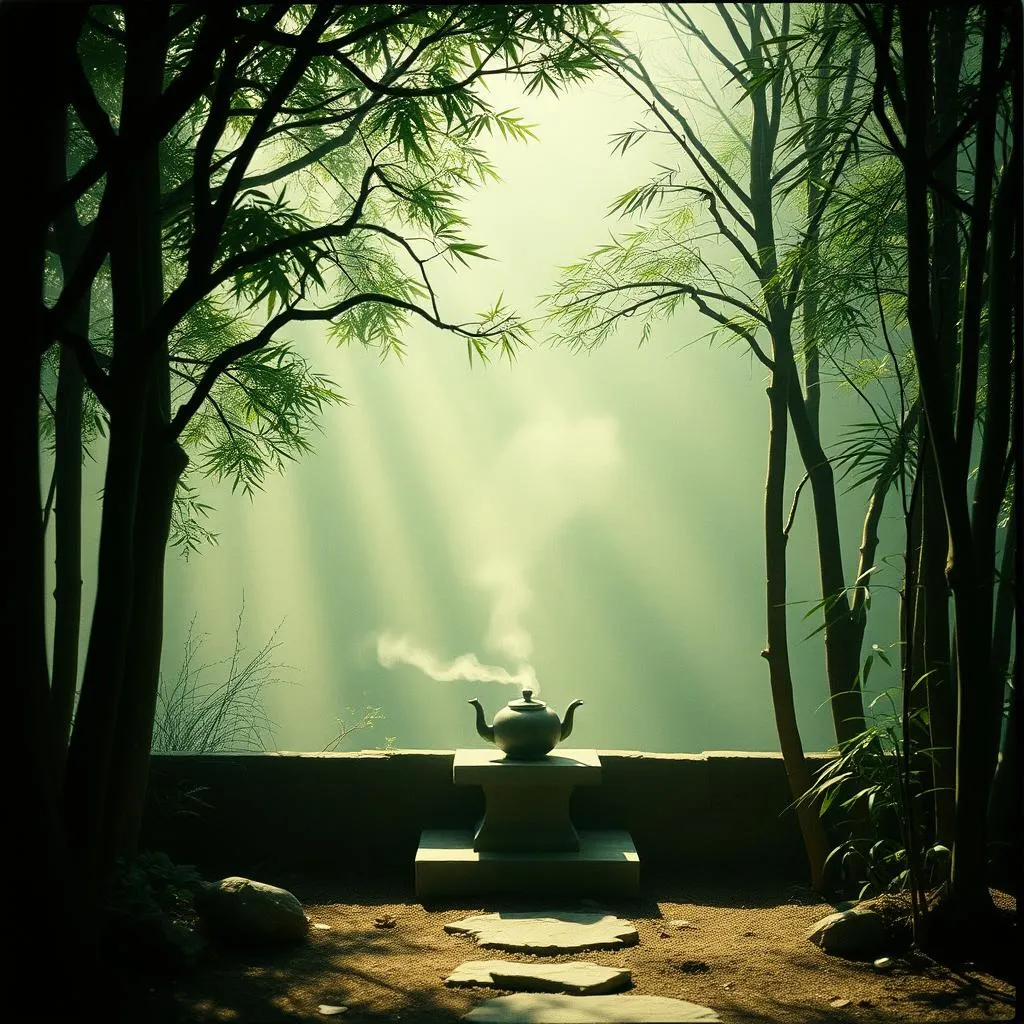 皮查依在神木區泡茶