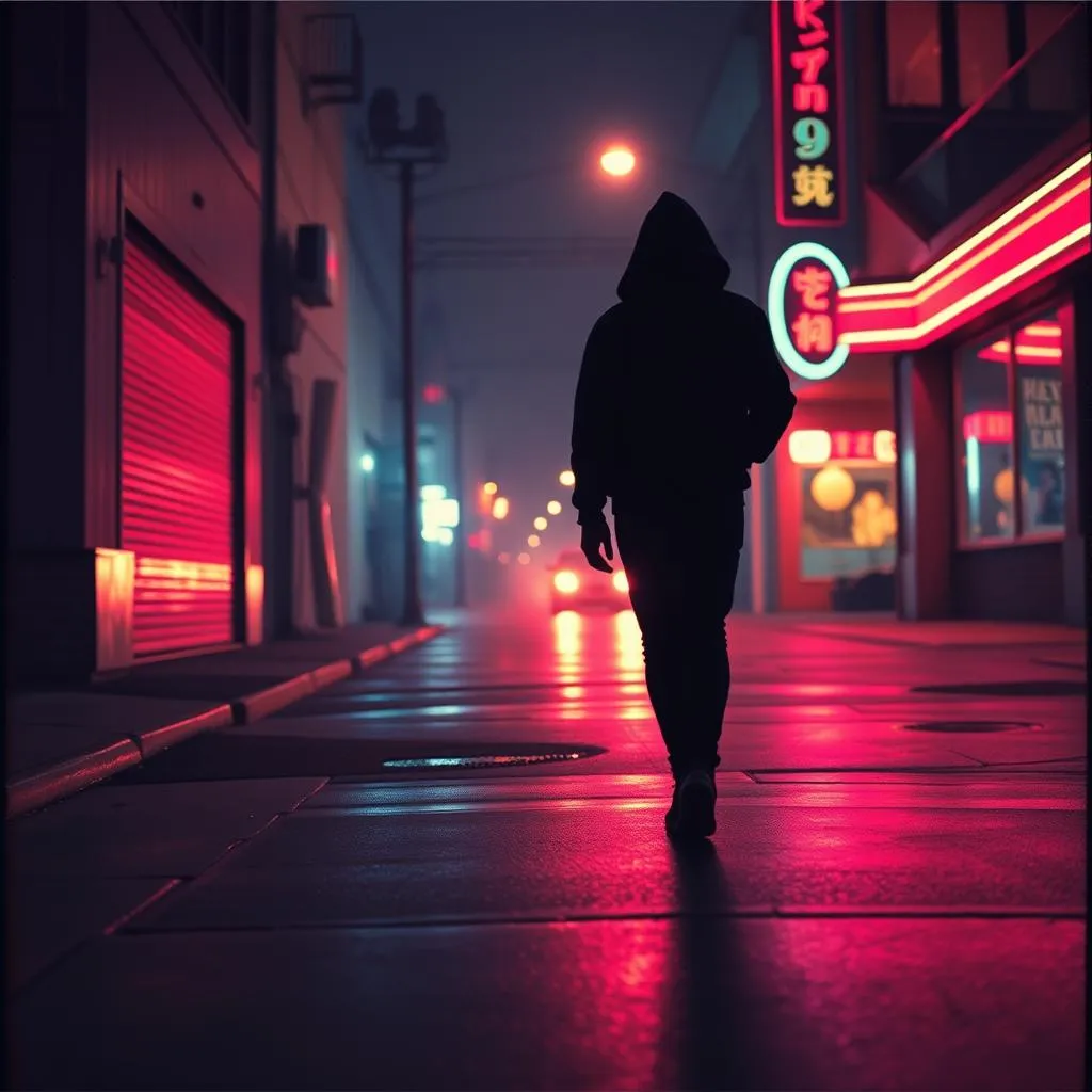 Nuit Sur Le Trottoir