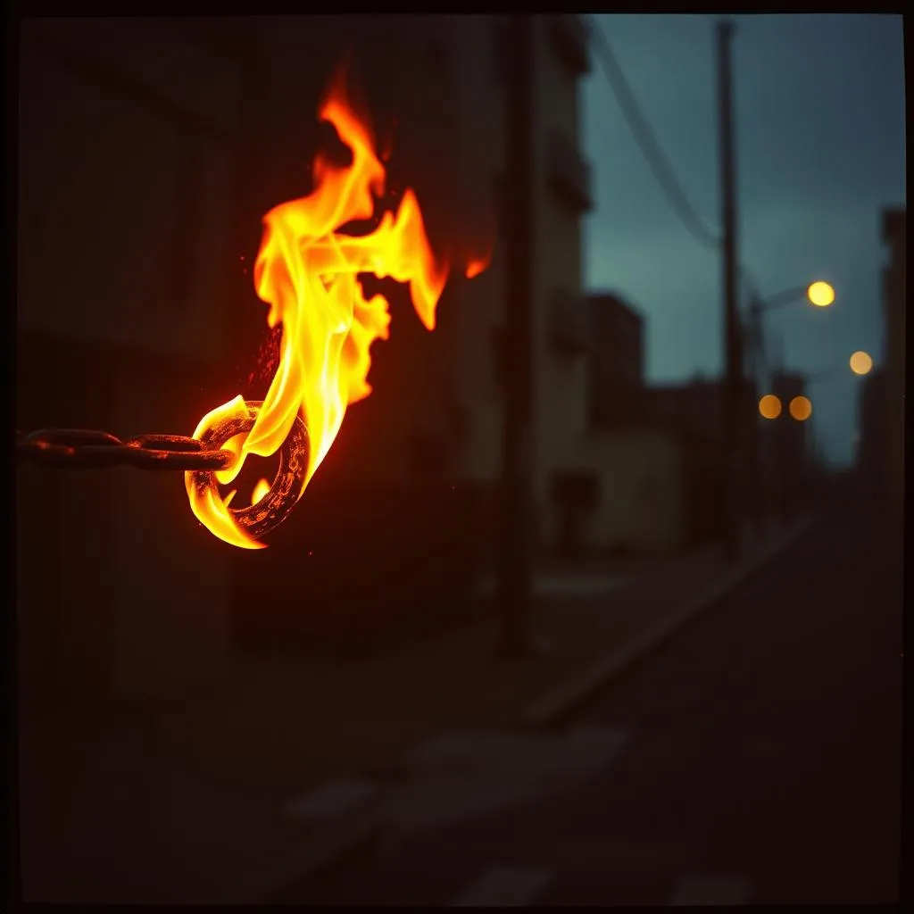 Cadena y fuego