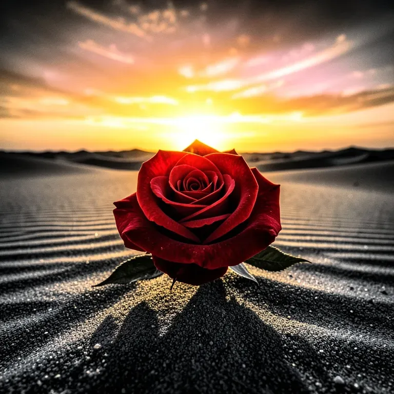 Red Roses Sunset