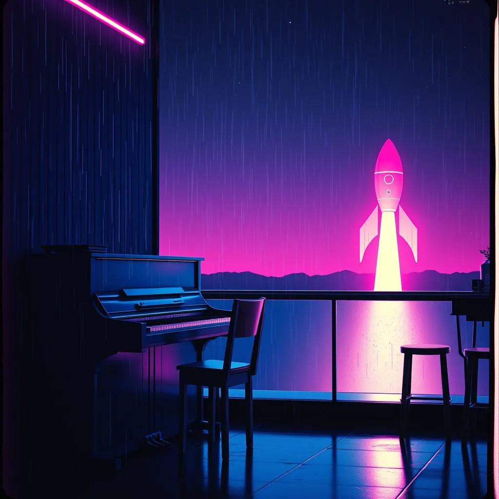 Neptune and the neon lights