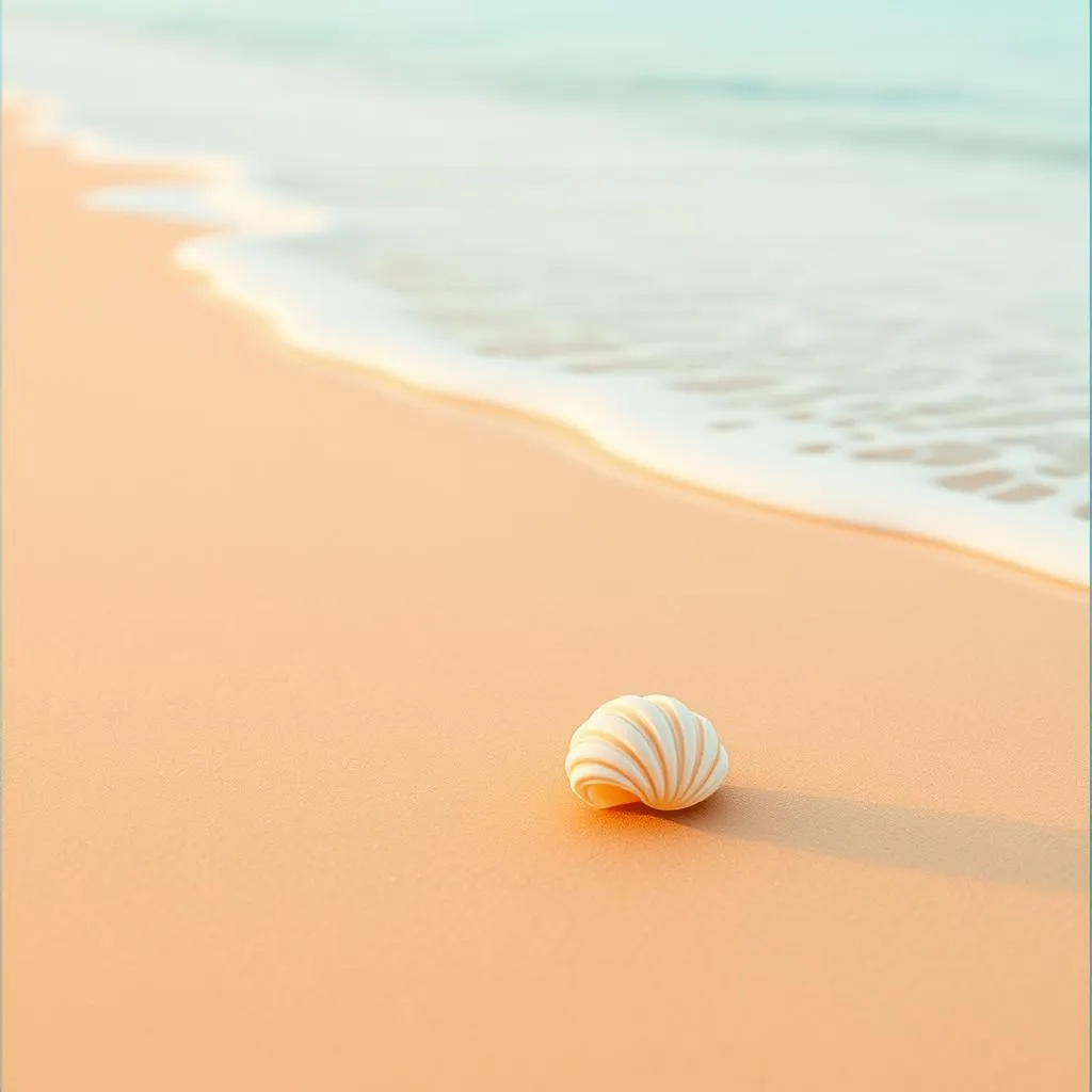 The beach