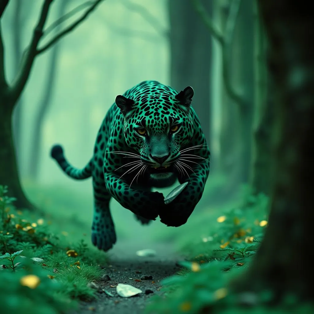 Jolly green cat.