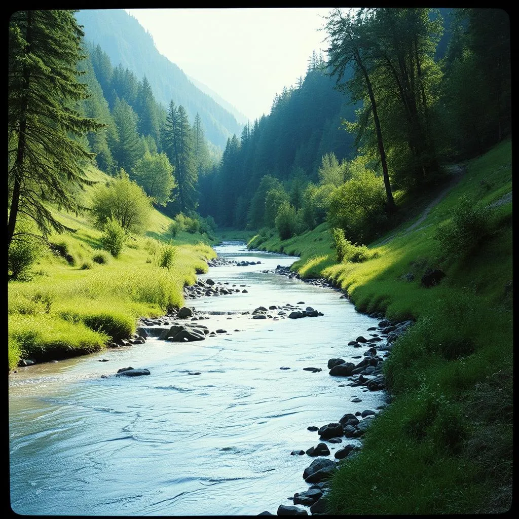 There is are river