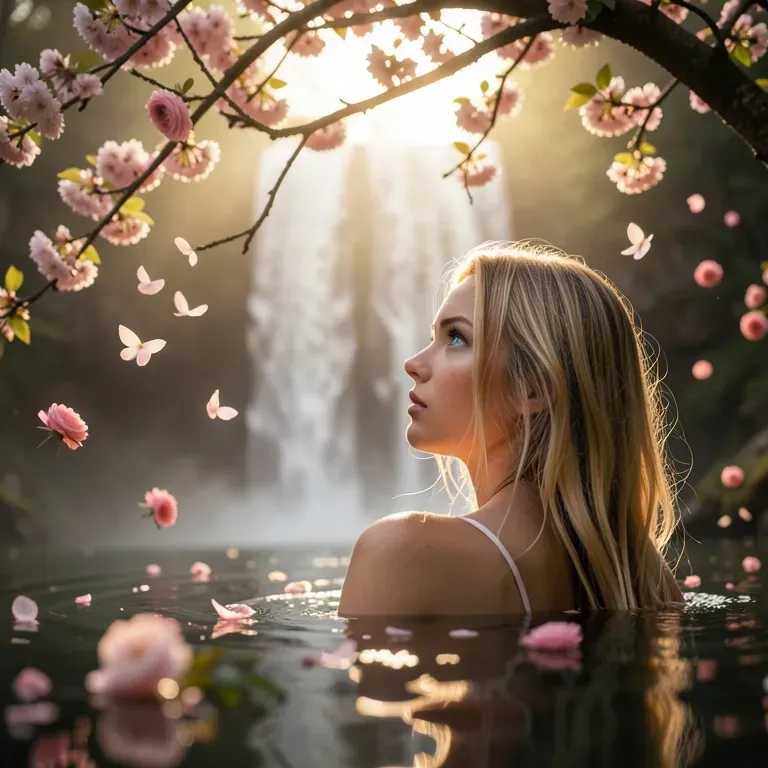 Waterfalls & Cherry Blossoms