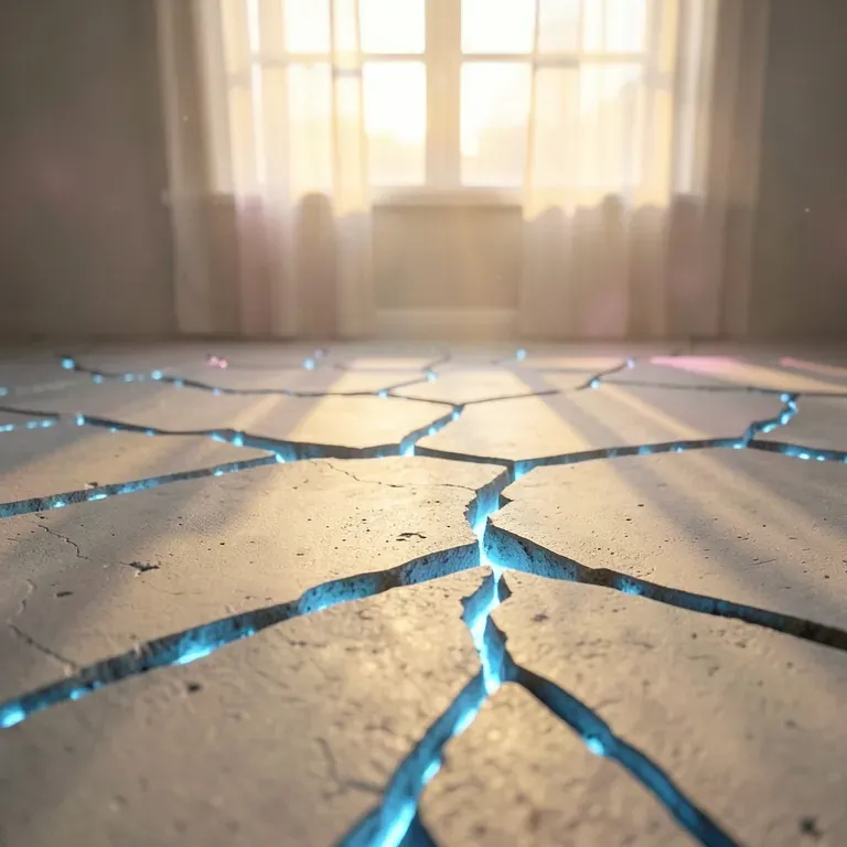 Cracks in the concrete