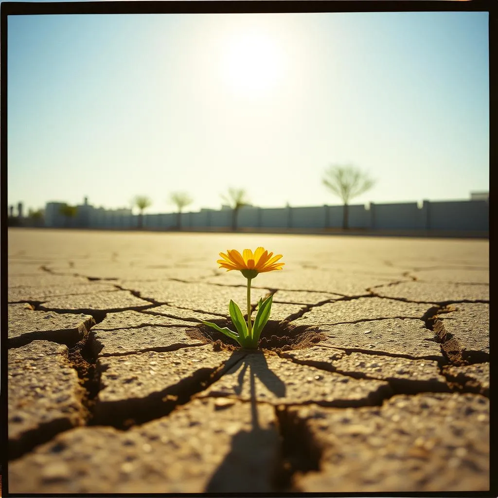 Blooming from the Cracks