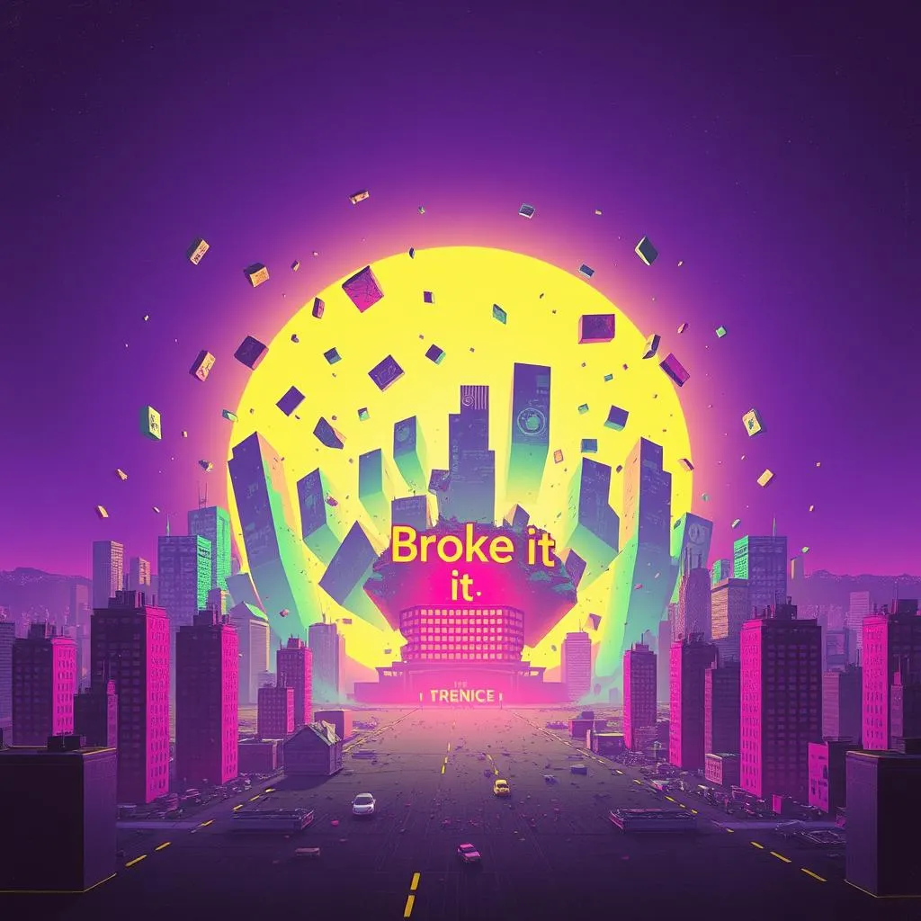 Broke it.