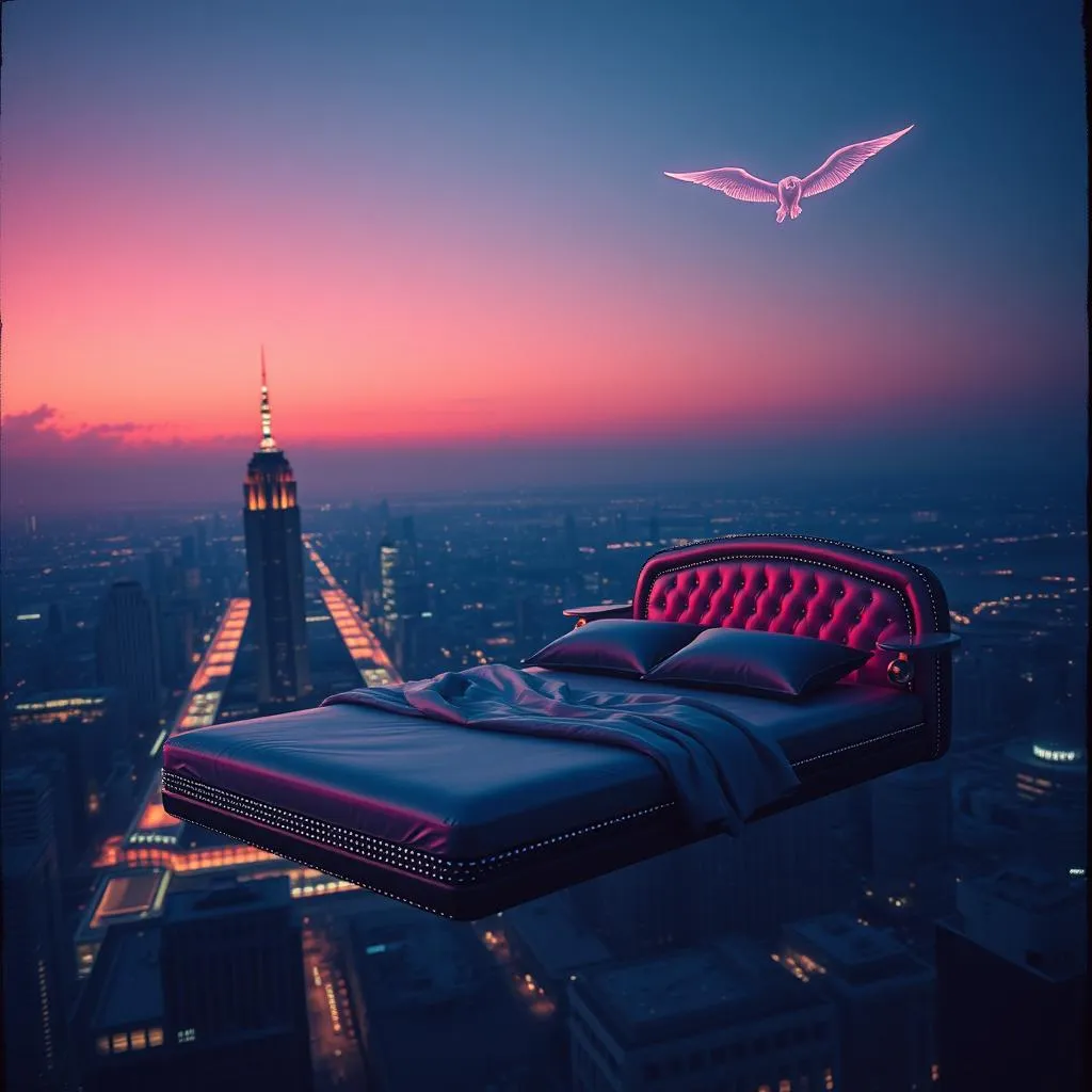 On the mattress -