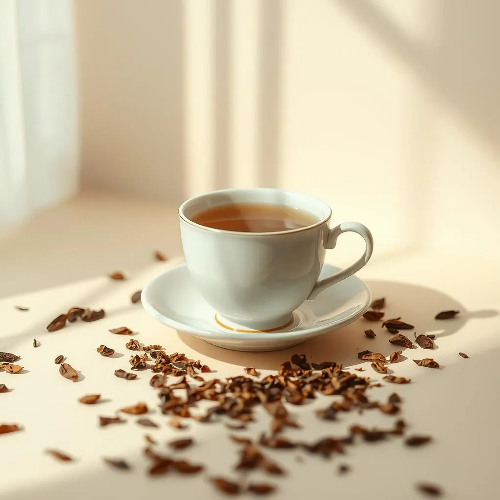 Broken tea cup
