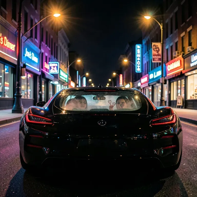 Under the street lights