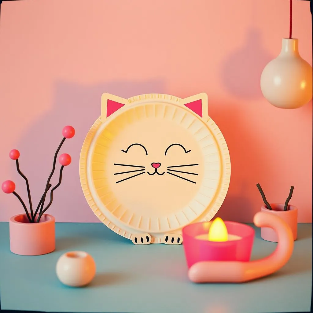 Paper Plate Paws!