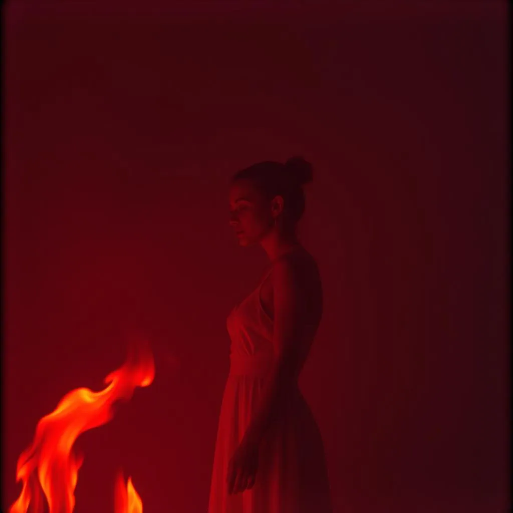 Lady in red 