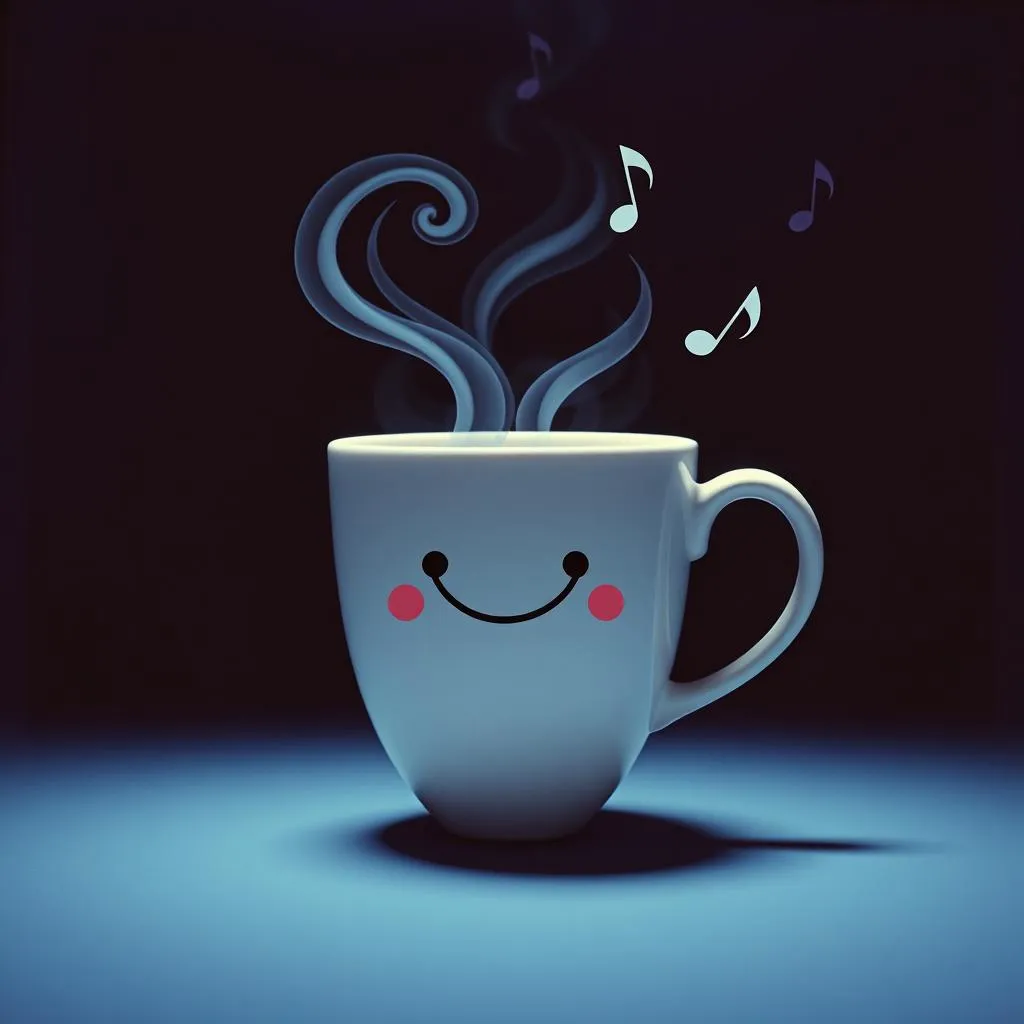 Coffee drinking jerk
