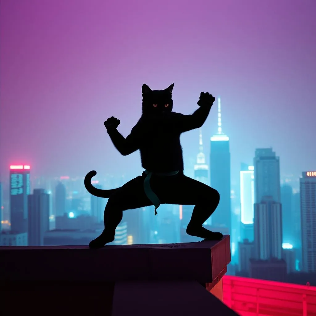 KUNG FU MASTER ONYX THE CAT