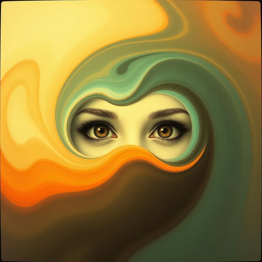 Evil hazel eyes