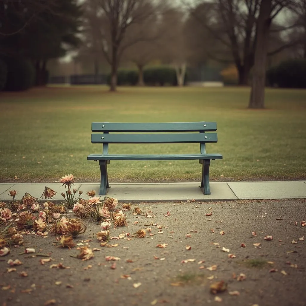 On the garden bench