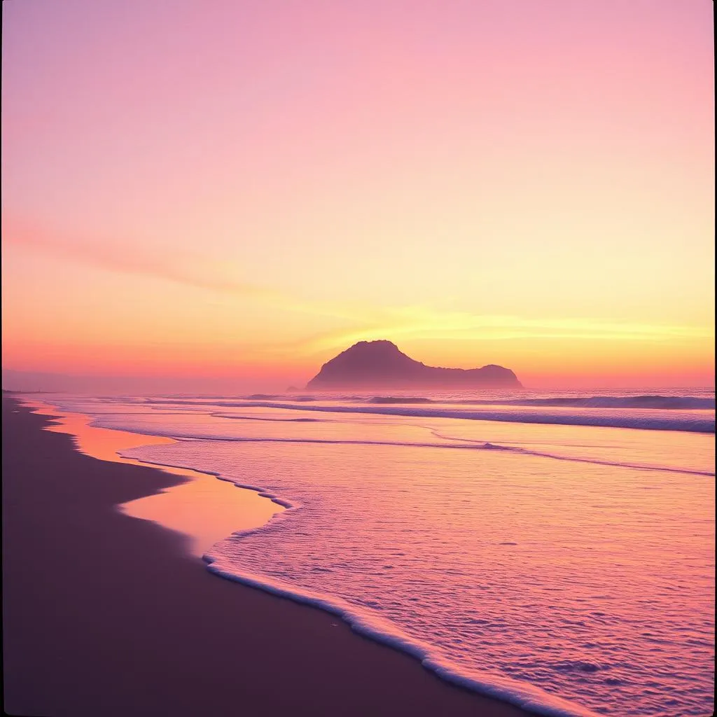 High tide on a mountain side.