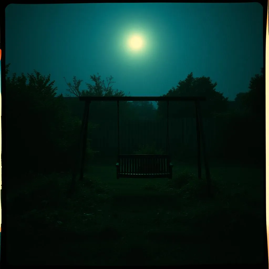 Empty Porch Swing