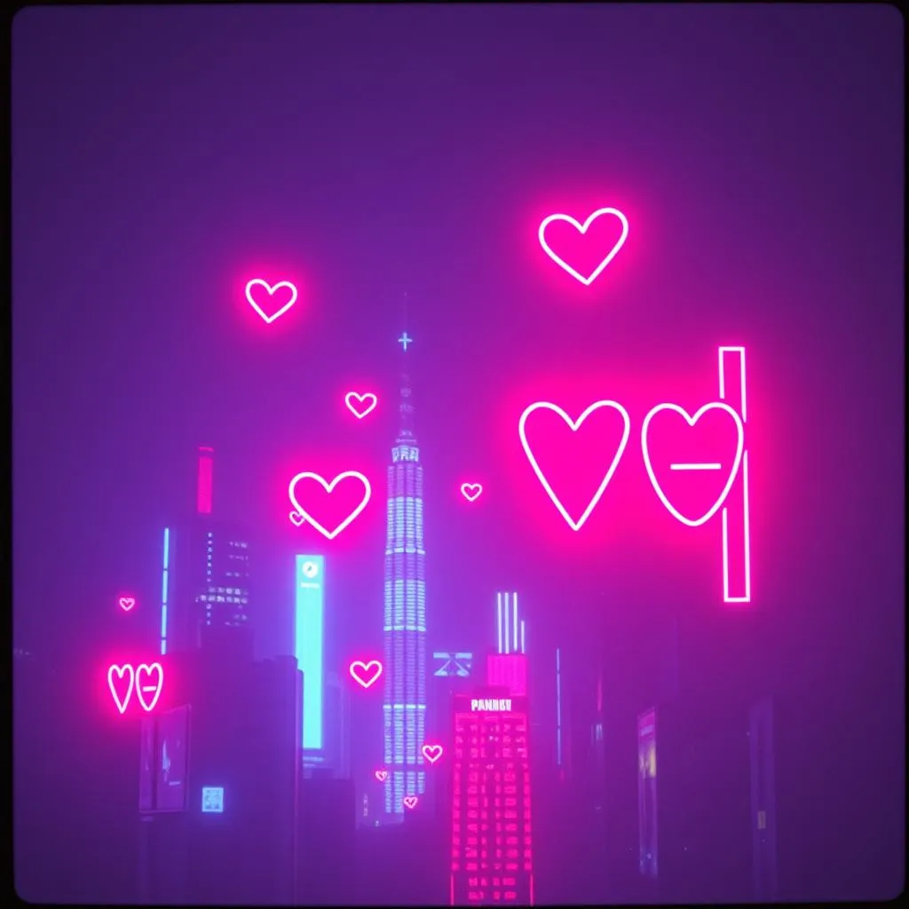 Neon Hearts and Midnight Stars