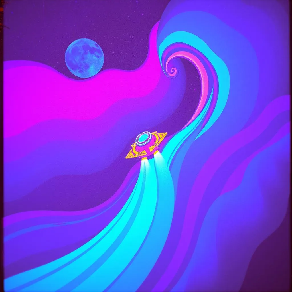 Flying on my spaceship
