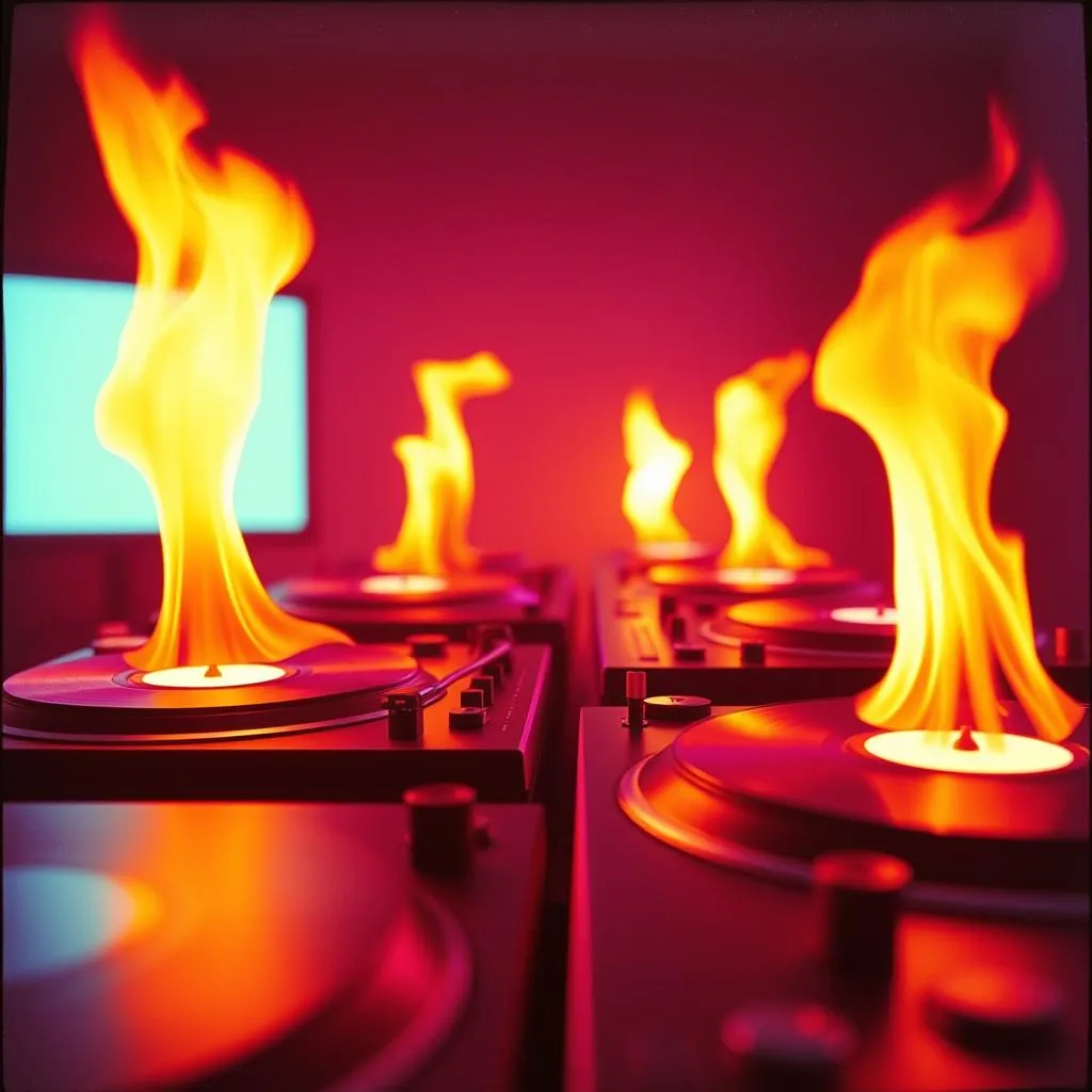 Fuego en la noche